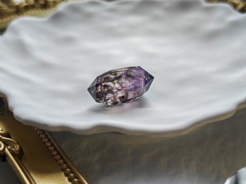 ❤️買い得　超レア　高品質 透明感拔群　宝石 天然パープルスーパーセブン リング ❤️買い得 超レア ✳高品質 透明感拔群 宝石 天然パープル