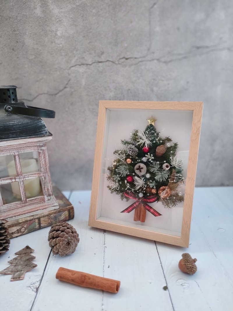 Taipei Handicraft Course [One Person Class] Christmas Course Christmas Tree Photo Frame - จัดดอกไม้/ต้นไม้ - พืช/ดอกไม้ 