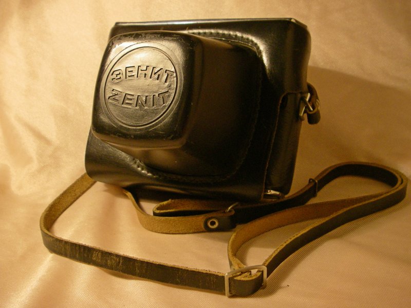EVEREADY LEATHER CASE for Zenit-E Zenit-ET camera with Helios-44 Mir-1B lens KMZ - 相機包/相機袋 - 真皮 黑色
