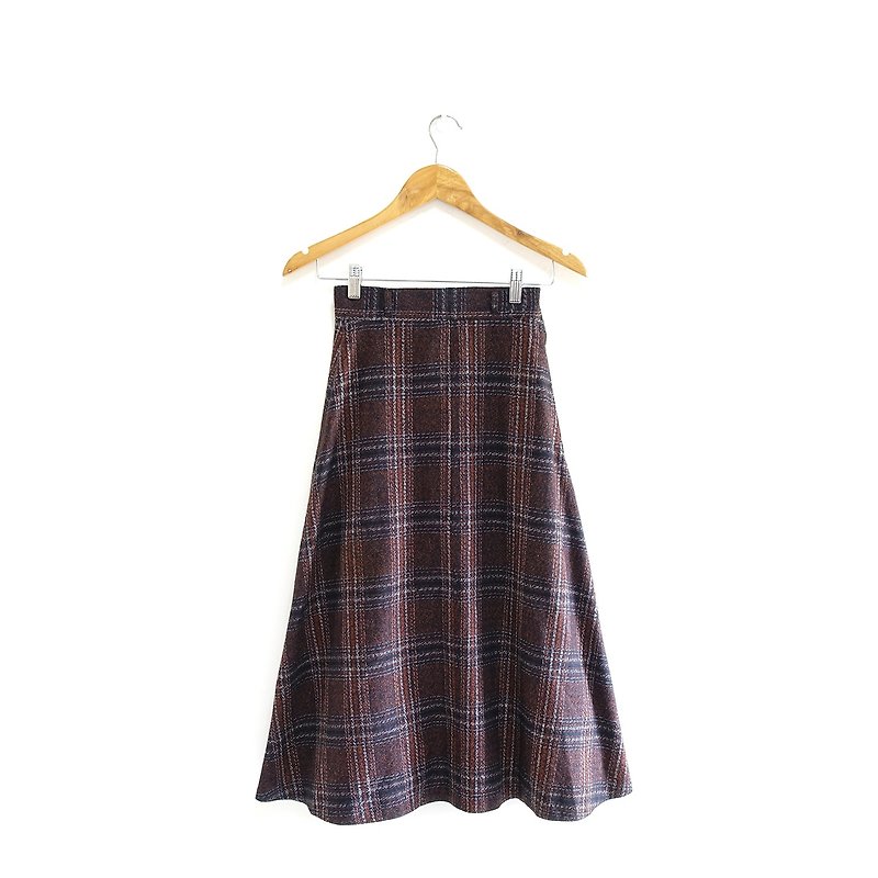 │Slowly│Classic Maug Pattern-Ancient Skirt│vintage.Retro.Literature - Skirts - Polyester Multicolor