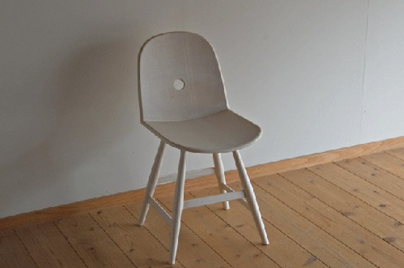 Japanese paper upholstery shell chair - Other Furniture - Wood White