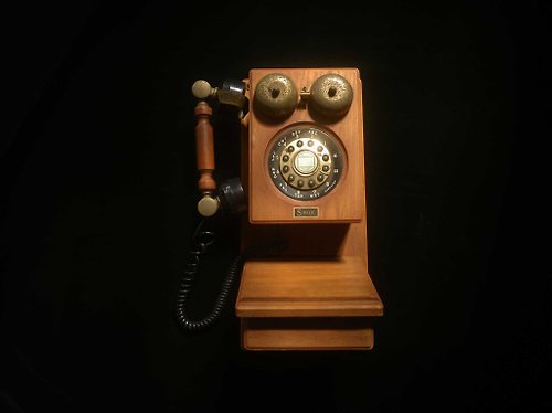 老時光OLD-TIME Vintage & Classic & Deco 【老時光 OLD-TIME】早期台灣製歐美風格壁掛電話機