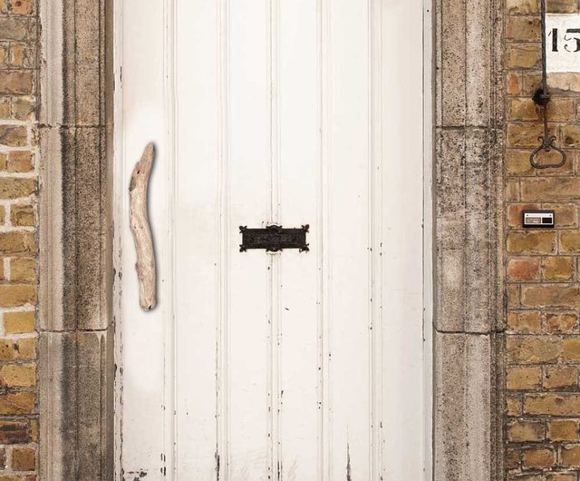 個性ある 流木ドア取っ手・流木ドアノブ・流木ドアハンドル・ 木製ドア