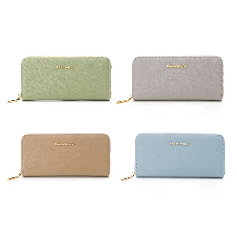 【Kinloch Anderson】Enid 拉鍊長夾-多款任選 - 錢包/皮夾/長短夾 - 人造皮革 多色