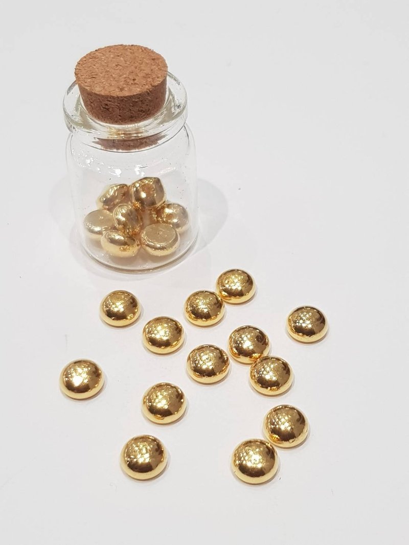 純黃金9999-2克小金豆-單顆-存金-金塊原料製作-贈送收納瓶 - 其他 - 24k 金 金色