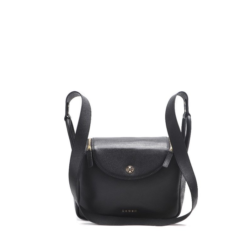 CROSS limited edition 10% off top calfskin shoulder bag Kate series new counter display - กระเป๋าแมสเซนเจอร์ - หนังแท้ สีดำ