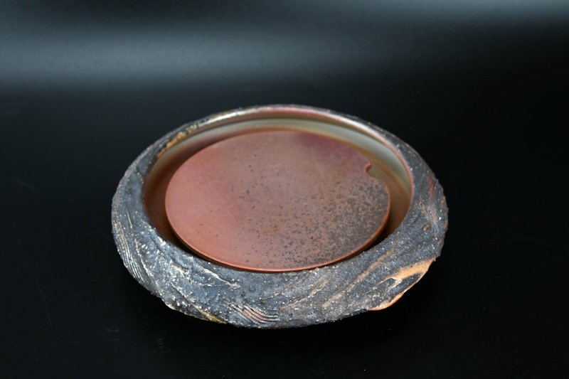 柴燒兩件式茶盤【臻麟陶藝】 - 茶壺/茶杯/茶具 - 陶 