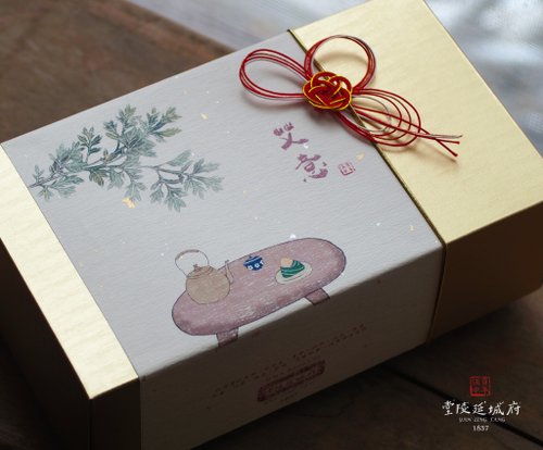 百年伍中 府城延陵堂 【 茶禮盒 】端午節 | 艾意禮盒 送禮首選・茶葉禮盒・端午節禮盒
