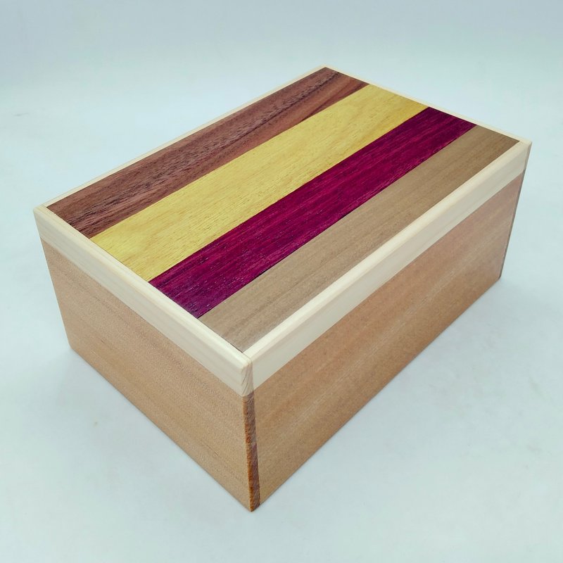 27-step Natural wood 5-sun Japanese puzzle box Himitsu-bako by Hiroyuki Oka - อื่นๆ - ไม้ 