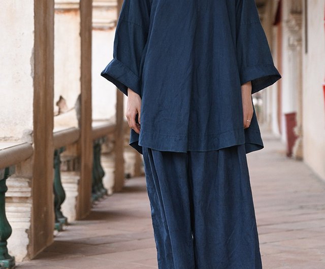 WOMEN'S】TOUJOURS（トゥジュー）“Relax Pants - LIBERTY BLUE
