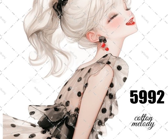 約772枚人物ステッカー女の子のみ装飾ステッカー被りなし色違いあり5人の作家様♡ 約772枚人物ステッカー女の子のみ装飾ステッカー被りなし色違い