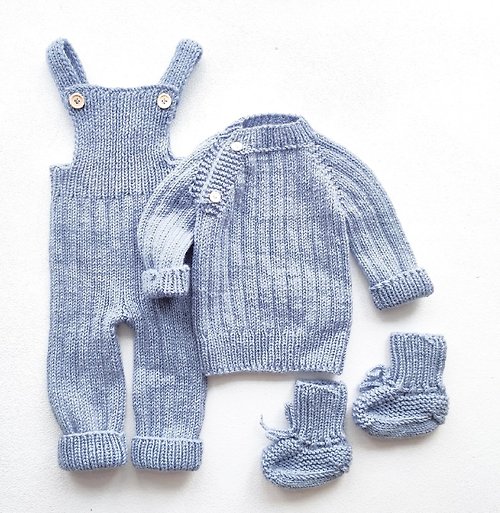 Knitting for kids Knitting pattern for set for baby 6-12 months, pdf instruction in English
