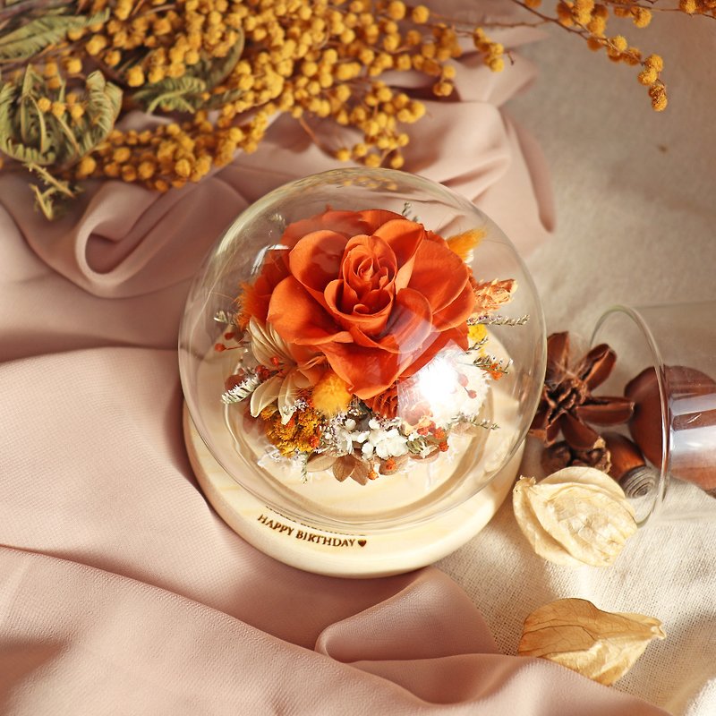 | Customized gifts | - Preserved flower glass ball (small) - Preserved flower dried flower Valentine's Day gift box - ช่อดอกไม้แห้ง - พืช/ดอกไม้ หลากหลายสี