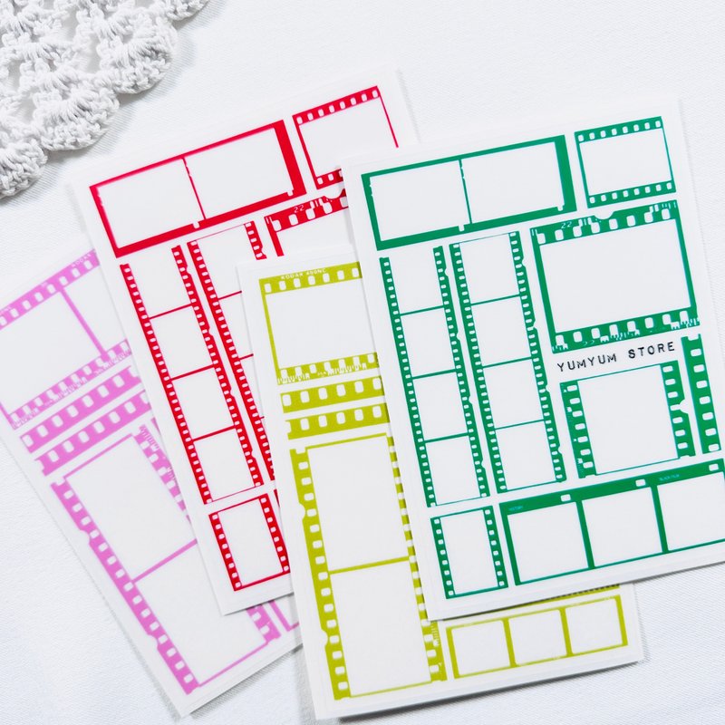 Vintage film (B) Pet Stickers - 貼紙 - 其他材質 