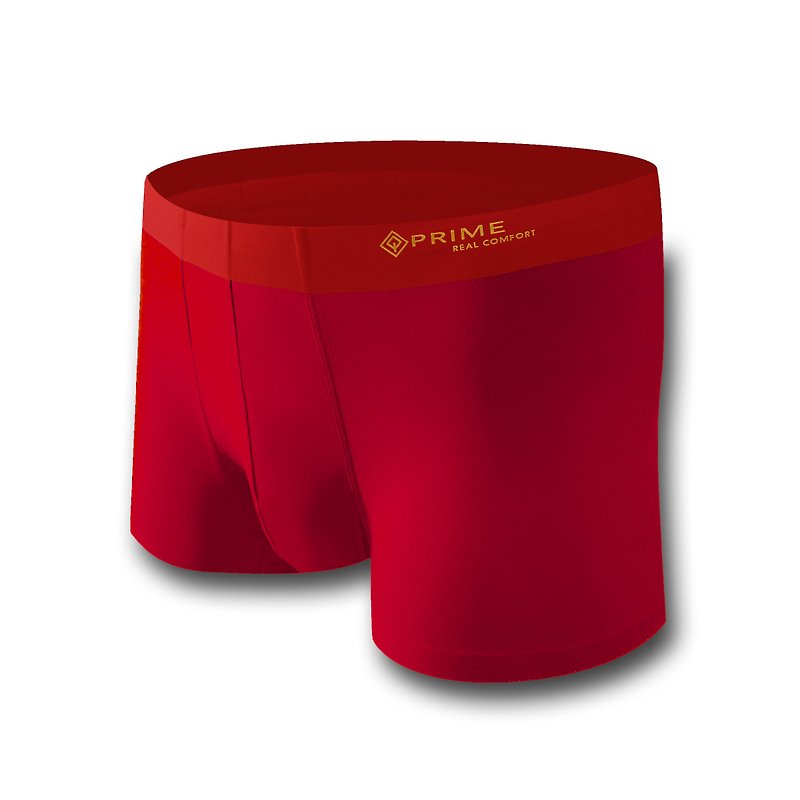 Prime Boxers - Ultra Comfort Boxer Briefs (Fortune Red) - Men's Underwear - Eco-Friendly Materials Red