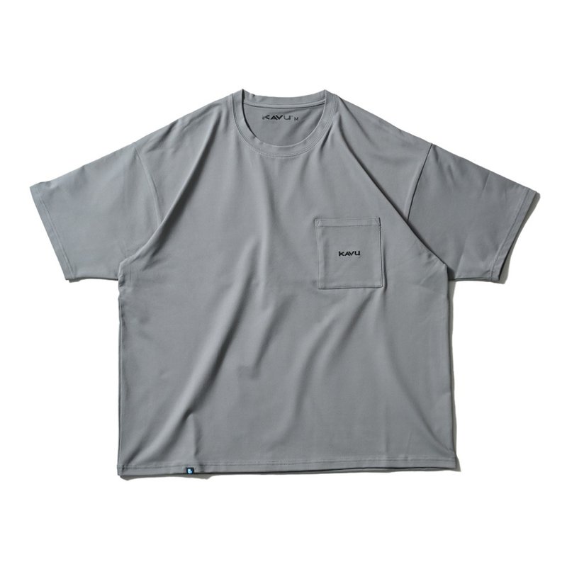 【KAVU】U/O Shirt 日系機能短袖寬T恤 灰色 中性款 #LE001 - 男 T 恤 - 其他人造纖維 灰色