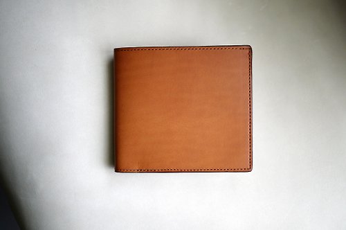 Tsubame Leather Tsubame - bespoke訂製 fourty-thousand植鞣黃棕牛皮短夾 slim