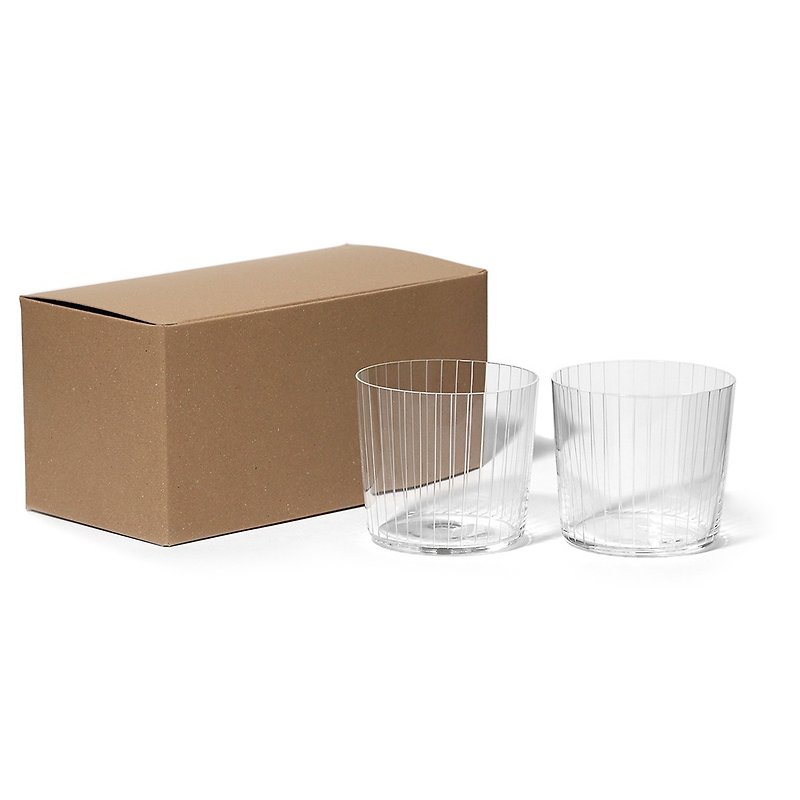 55-10oz Engraved Whiskey Glass 300ML Pair Cup Gift Set - Bar Glasses & Drinkware - Glass Transparent