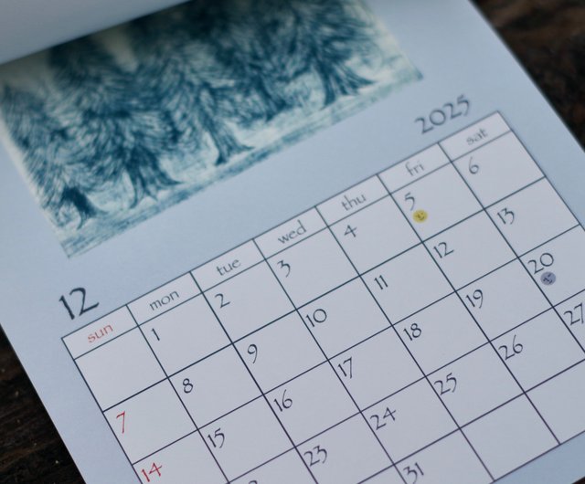 Original 2025's calendar - Shop uka Cards & Postcards - Pinkoi