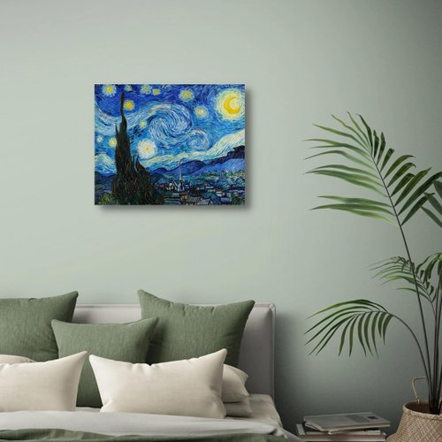 phootime 無框畫第一品牌 星夜梵谷 藝術微噴無框畫