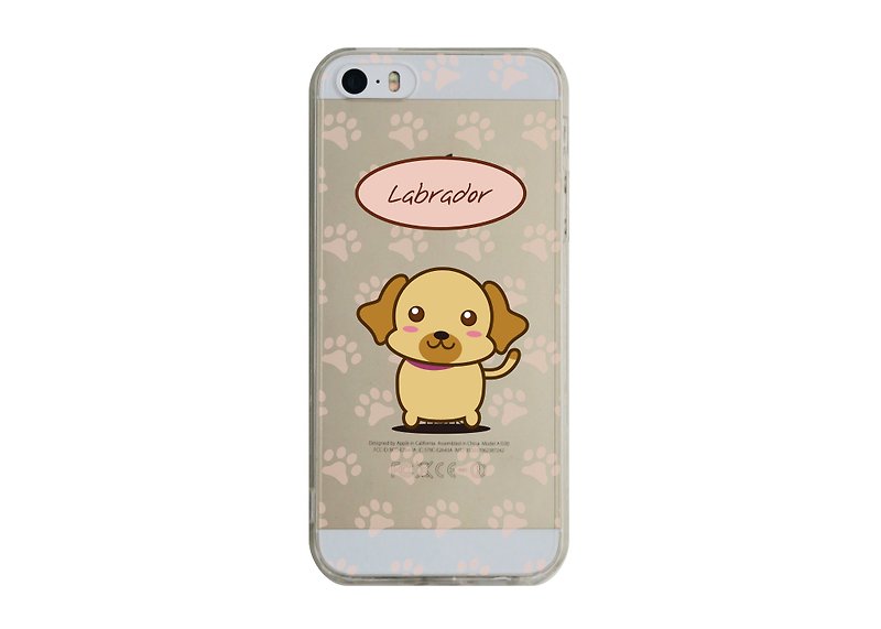 [Labrador Retriever Transparent Phone Case] iPhone13 12 Pro Max Samsung Sony Huawei Xiaomi - เคส/ซองมือถือ - พลาสติก สีทอง