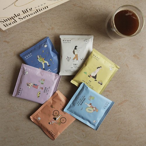 SIMPLEREAL 想望咖啡 【福袋】繽紛派對掛耳組合+TAMAGO雙層玻璃杯附杯蓋