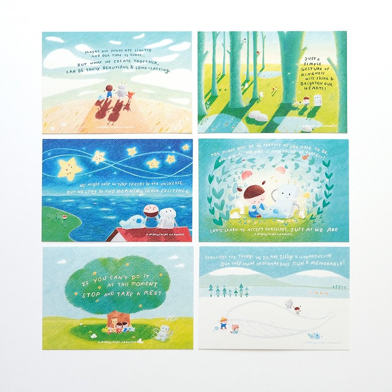 Human Postcard Set - Cards & Postcards - Paper Multicolor