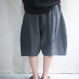 Omake tannin wide pants dark gray