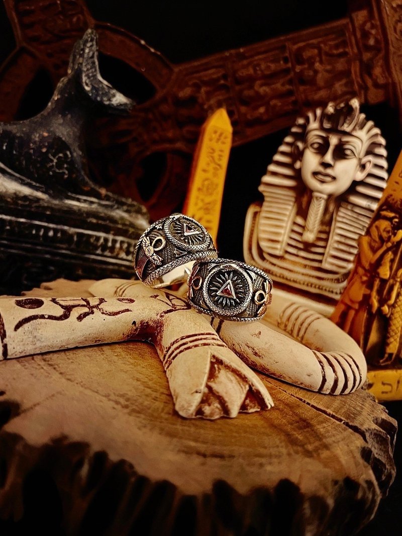 [Egyptian Series] Ring of Life/Akka/Ring - แหวนทั่วไป - เงินแท้ สีเงิน