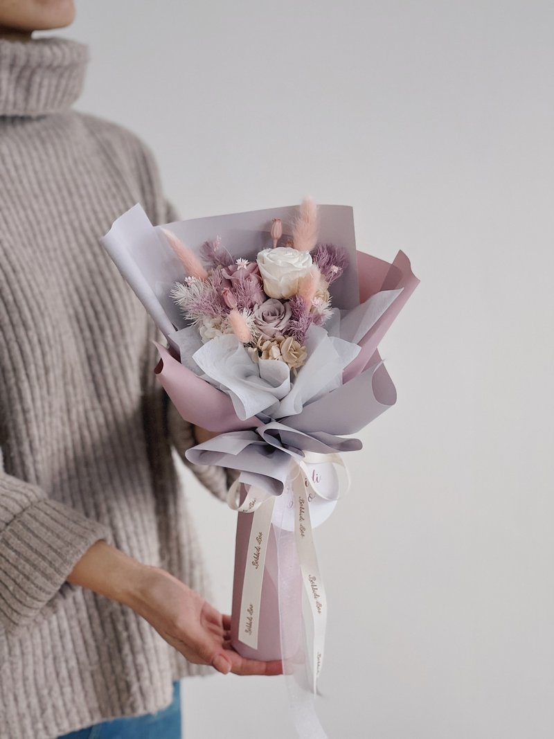 【Eternal Rose Bouquet】• Valentine’s Day/Eternal Roses/Eternal Rose Bouquet/Rose - Dried Flowers & Bouquets - Plants & Flowers Pink