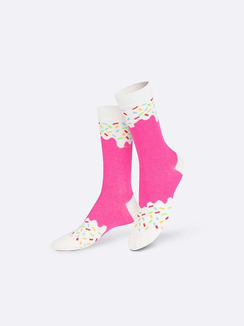 DipDip Life 沾沾生活 EAT MY SOCKS襪子/甜點系列/草莓冰棒