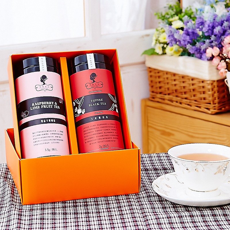 [Mrs.] Featured Tea Tea Gift │ toffee tea (20 in / pot) + raspberry lime tea (16 in / pot) Dragon Boat Festival, Mid-Autumn ‧ ‧ New Year gifts to the best choice for an afternoon tea with sister Amoy - Tea - Other Materials 