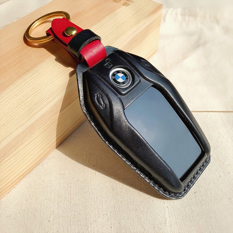 [Crazy craftsman order] Fully handmade custom For BMW BMW touch screen car key cover Italian leather - ที่ห้อยกุญแจ - หนังแท้ 