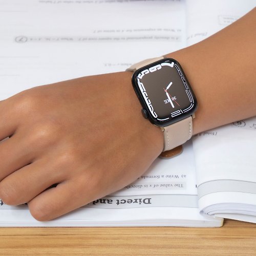 Torrii Torrii Apple Watch 錶帶 LUNA 真皮系列 - 卡其色