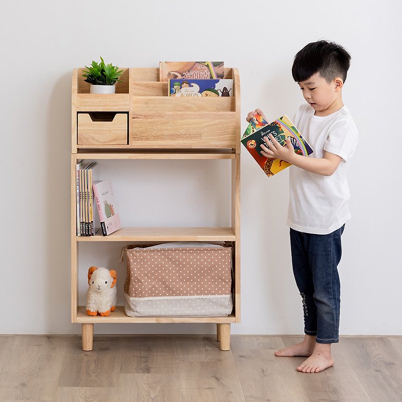 Good organization set/good storage + good folding/all-purpose for storing not only children’s books and toys - Storage - Wood Khaki