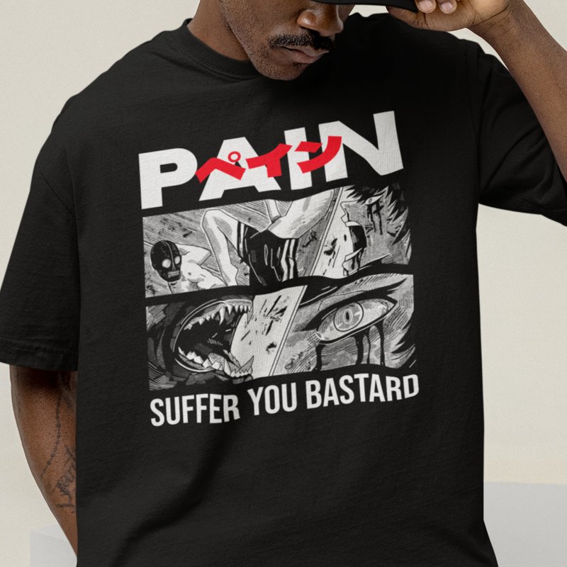 Japanese Horror Manga Streetwear 100% Cotton Unisex T-Shirt - 男襯衫/休閒襯衫 - 棉．麻 多色