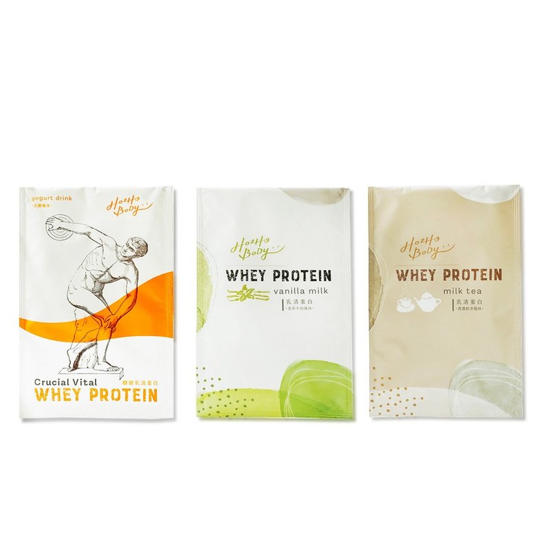 乳清蛋白體驗包三件組(香草牛奶/香濃奶茶/關健乳酸)-30x3包 - 養生/保健食品/飲品 - 濃縮/萃取物 