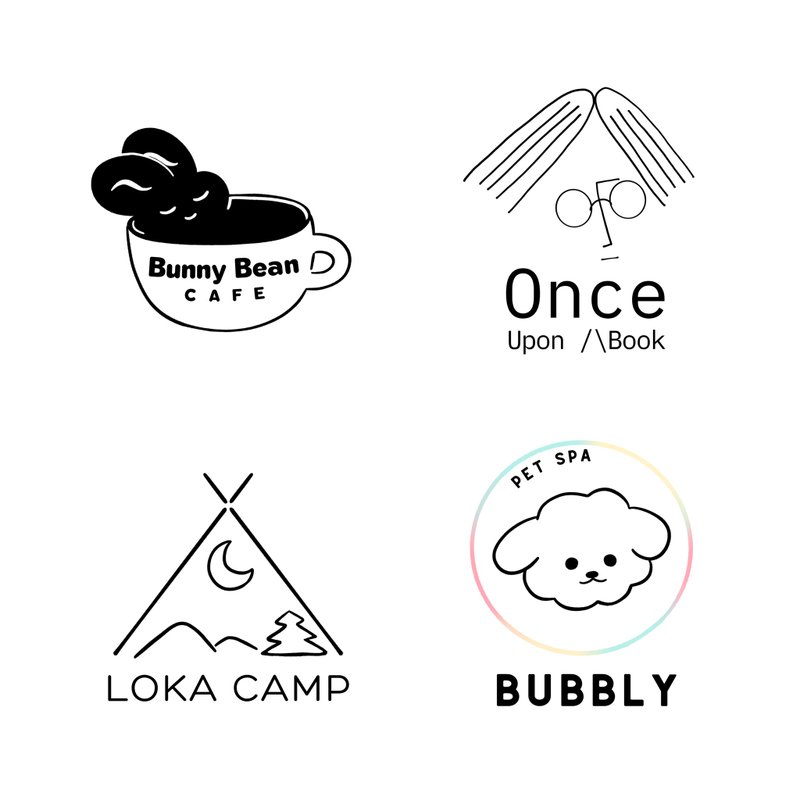 客製化LOGO, 定制商標設計, 插畫風設計 - Logo 設計/圖案設計 - 其他材質 