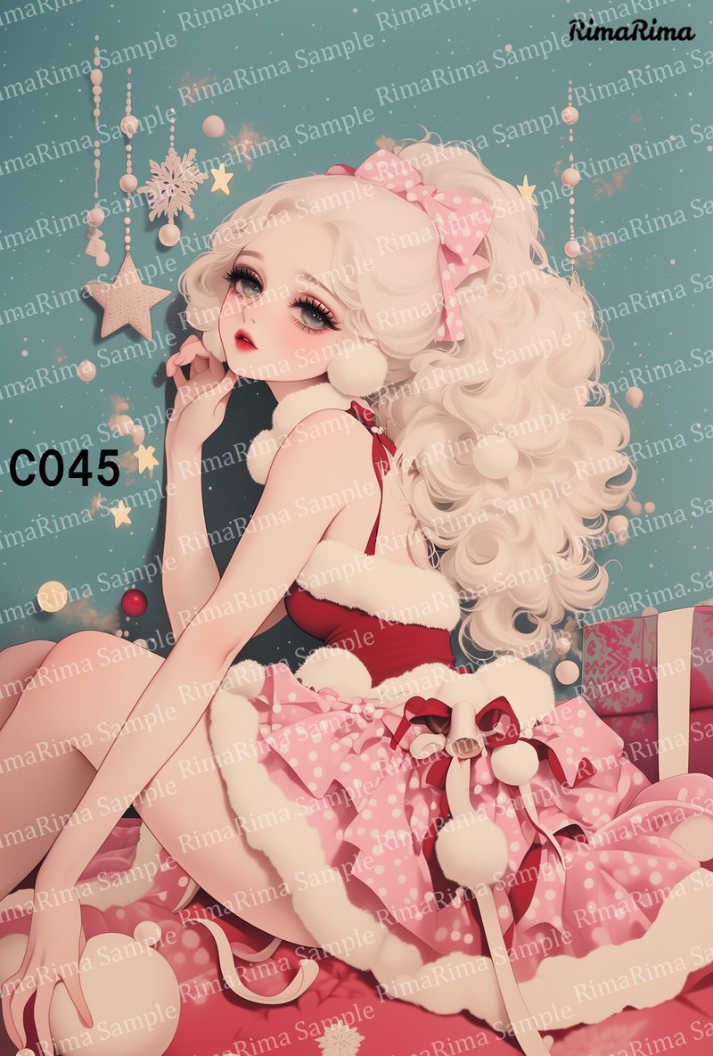 C045  オリジナルステッカー オリジナル人物ステッカー ステッカー シール りまりま  RimaRima - 貼紙 - 紙 