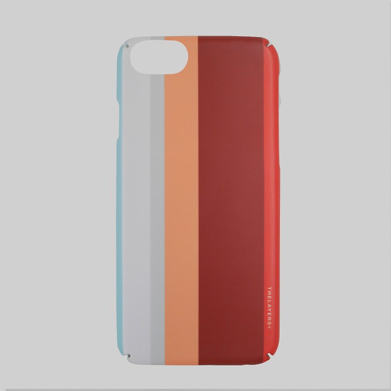 簡約條紋時尚風 GRAPHIC PRINT CRIMSON Phone case 刻字手機殼 - 手機殼/手機套 - 塑膠 紅色