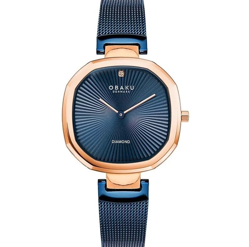 Obaku 丹麥潮流 V277LXVLML - 女裝錶 - 不鏽鋼 藍色