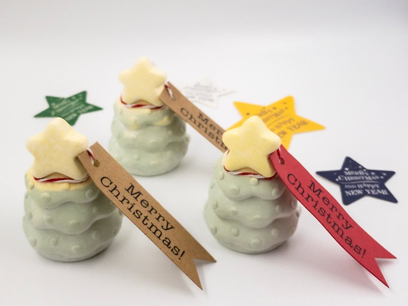 Mini Q version Christmas tree diffuser Stone Christmas limited fragrance exchange gifts Christmas gifts - Fragrances - Other Materials Green