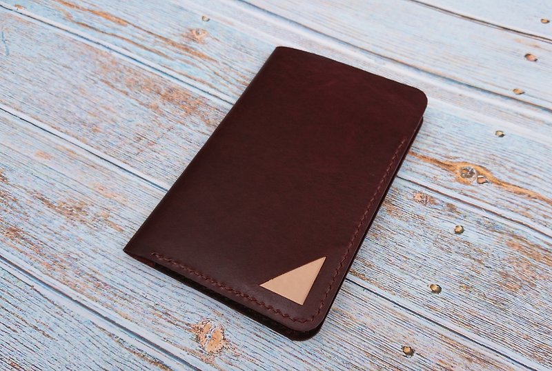 Go travel! Passport case. A5 notebook cover (two colors optional) - Notebooks & Journals - Genuine Leather 