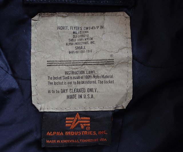 BajuTua / vintage / ALPHA U.S. military flight jacket CWU/P