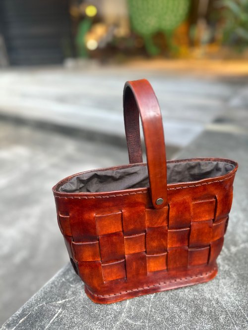 sienna 編織手工真皮小包