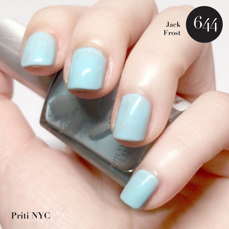 644 Jack Frost | Priti NYC 美麗紐約 頂級環保無毒指甲油 - 指甲油/指甲貼 - 顏料 藍色