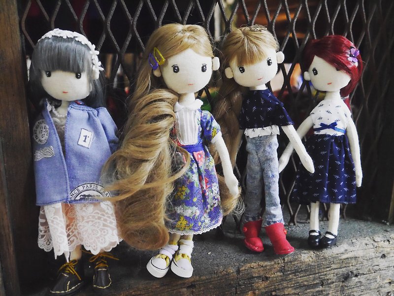 Customized Handmade Doll - Stuffed Dolls & Figurines - Cotton & Hemp 