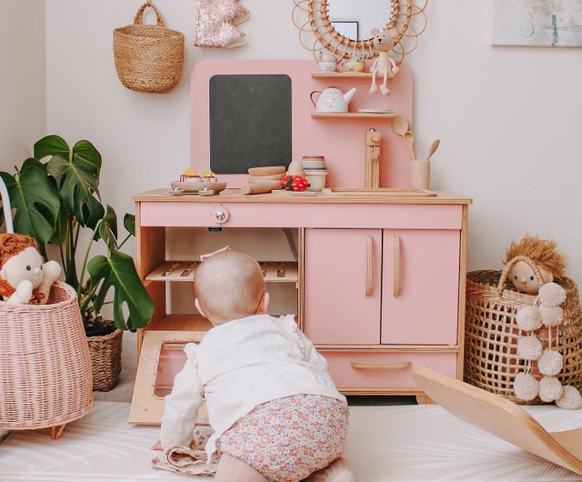 Baby girl clearance wooden kitchen