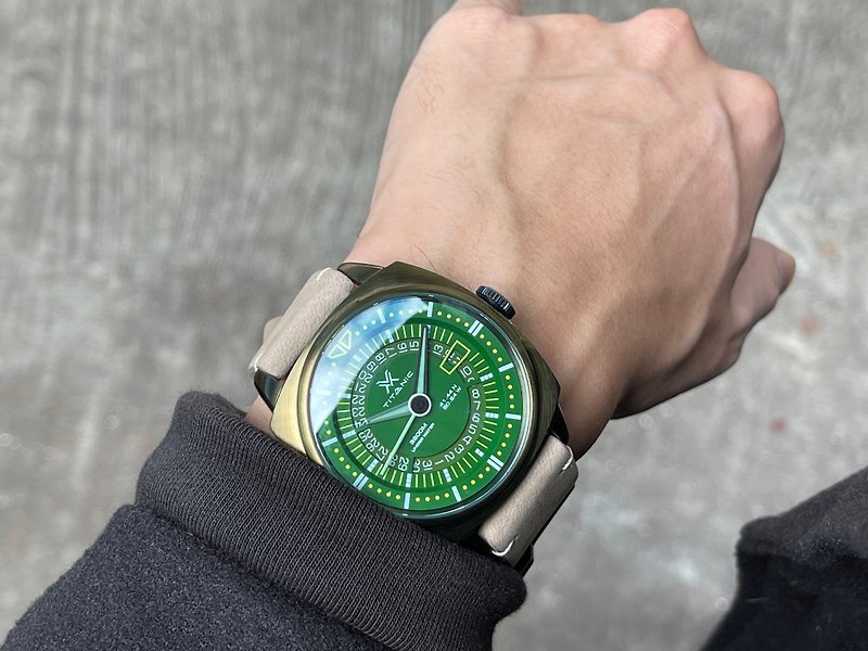 TitanicX-Reborn # OVD/020 Mechanical Watch - Men's & Unisex Watches - Stainless Steel Green