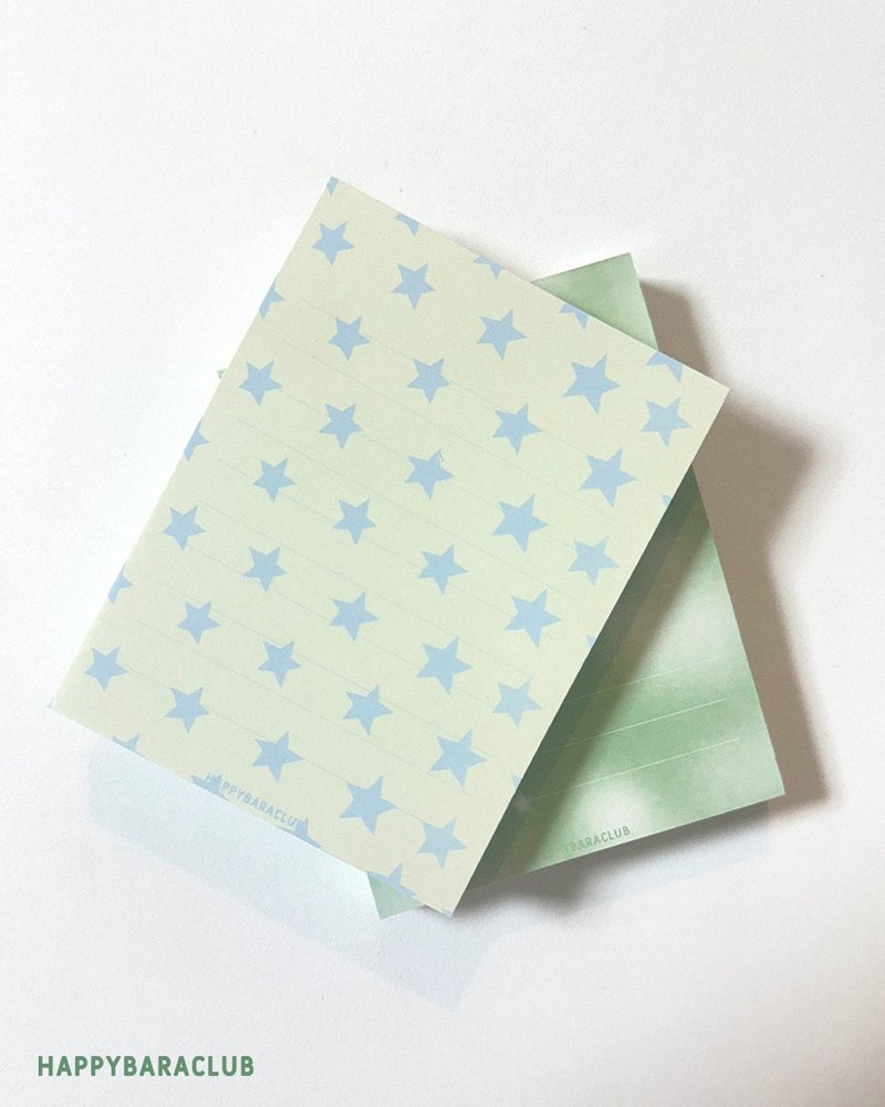 Cute vibe Memo pad (2set with line) - Sticky Notes & Notepads - Paper Green